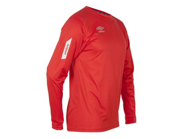 UMBRO Core LS Jersey jr Rød 116 Teknisk langermet spillertrøye 